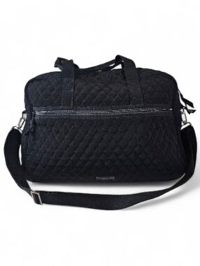✨ Vera Bradley Large Quilted Duffel Bag - Classic Black - Like New Condition ✨